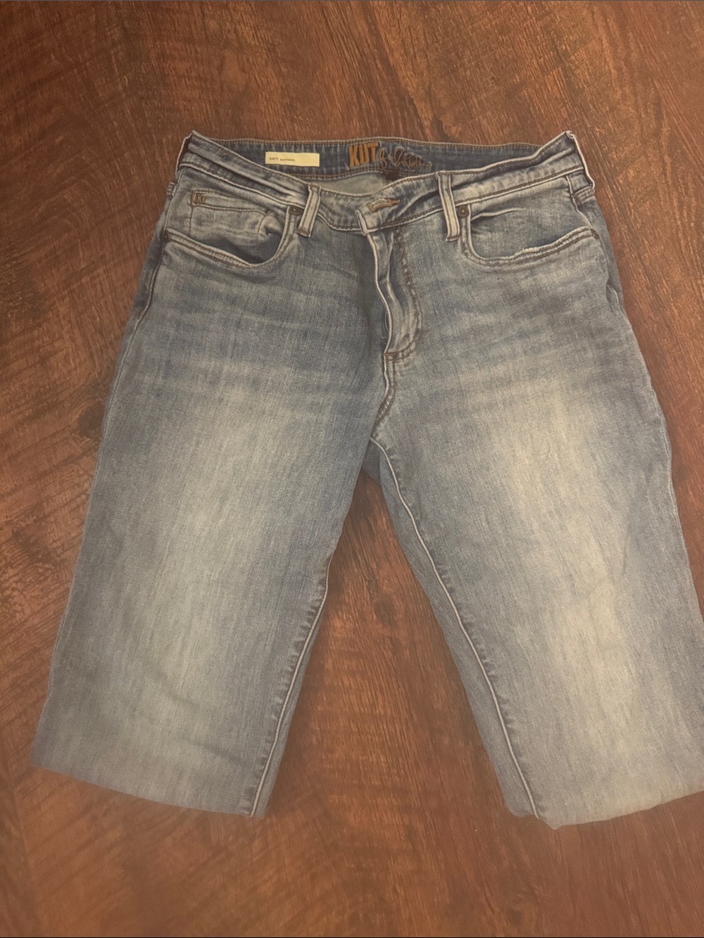 Kut from the Kloth Washed Blue Straight Leg Jeans